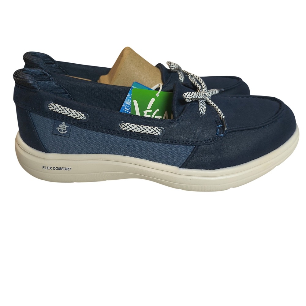 Skechers On The Go Flex Radiant Pacific Navy Slip On Shoes Womens 7.5 NWT in Box